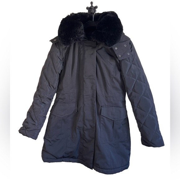 NWOT La Coalition VEGAN CLUB Fur Lined Coat - Picture 2 of 13